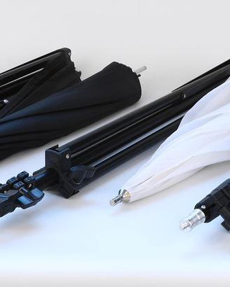 Kit flash Andoer (2 flash, trigger, 3 stativi,...