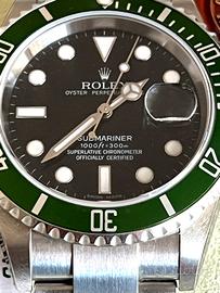 Rolex submariner kermit 16610lv nos anno 2007
