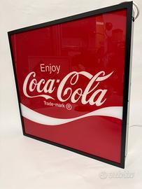 Insegna luminosa coca cola vintage