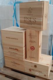 CASSETTE DI LEGNO DA VINO USATE