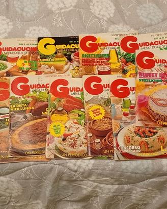 Lotto 11 Riviste "Guida Cucina" Mondadori 1981/84 