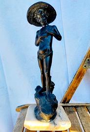 Statua antica firmata Varlese perfetta.