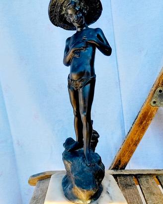 Statua antica firmata Varlese perfetta.