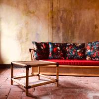 Divano lounge  in rattan naturale