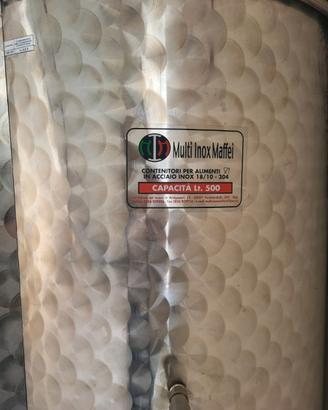 Serbaotio inox per alimenti 500 lt