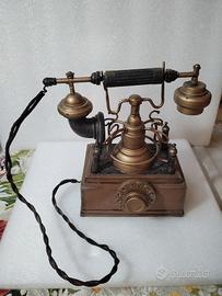 CARILLON VINTAGE A FORMA DI TELEFONO ANTICO 