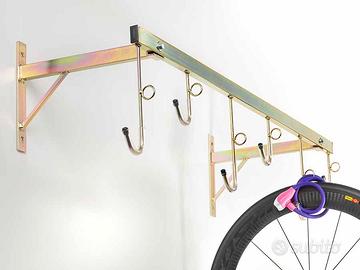 Porta bici da parete a 6 posti