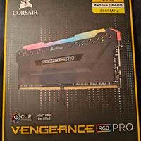 CORSAIR VENGEANCE DDR4 RGB 4x16GB 3600MHz