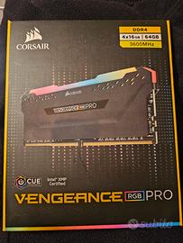 CORSAIR VENGEANCE DDR4 RGB 4x16GB 3600MHz