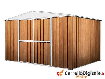 Box in Acciaio da giardino 360x345cm fin legno