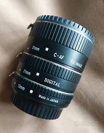 Tubi prolunga macro Seimax per Canon EF