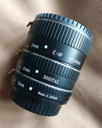 Tubi prolunga macro Seimax per Canon EF
