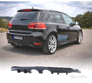 DIFFUSORE VOLKSWAGEN VW GOLF MK6 08-12 NERO LUCIDO