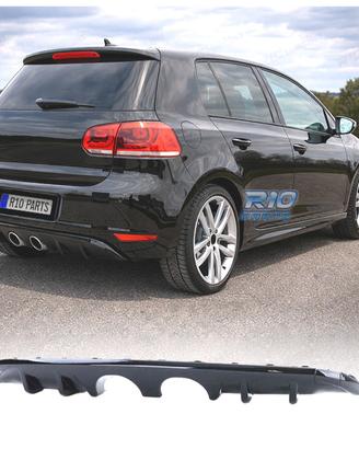 DIFFUSORE VOLKSWAGEN VW GOLF MK6 08-12 NERO LUCIDO