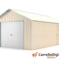 Baracca cantiere box 438x724 con saracinesca beige