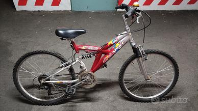 bicicletta doppio ammortizzatore da ragazzo