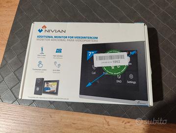 Monitor 7" aggiuntivo per videocitofono NIVIAN