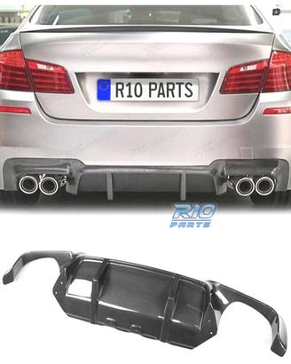 DIFFUSORE BMW F10 F11 LOOK M5 NERO LUCIDO