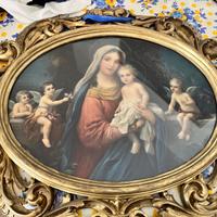 Cornice legno color oro