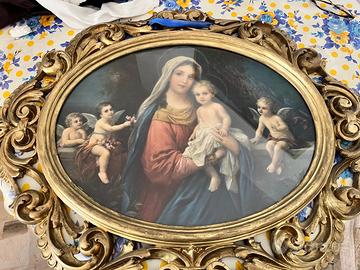 Cornice legno color oro