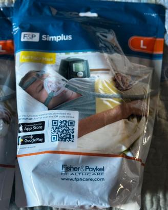 Maschera oronasale per cpap F&P Simplus tg. L