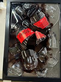 Quadro bottiglia scomposta Coca-cola