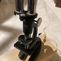 Microscopio binoculare vintage