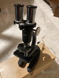 Microscopio binoculare vintage