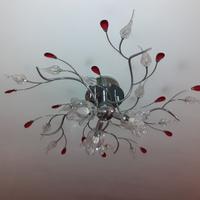 Due lampadari in acciaio e cristallo moderni + app