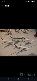 4 modellini aereo Alitalia, turkish, Swiss ecc