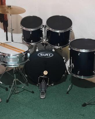 batteria mapex  20 14 12 10 piatti d2 consegno