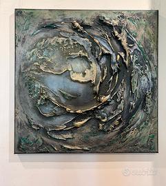 Quadro materico astratto