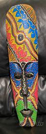 Arte Africana maschera in legno da parete