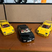 Lotto di 3 modelli 1/18 Ferrari f40 e Ferrari 345