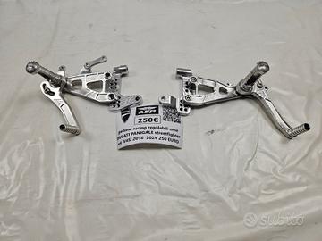 COPPIA PEDANE RACING REGOLABILI OME DUCATI PANIGAL