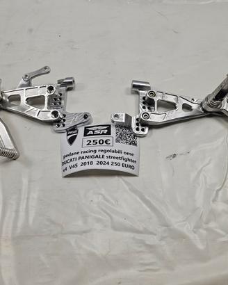COPPIA PEDANE RACING REGOLABILI OME DUCATI PANIGAL