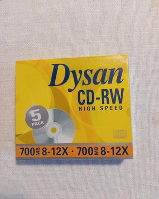 CD-RW High Speed Dyson originali  conf.5 PZ.
