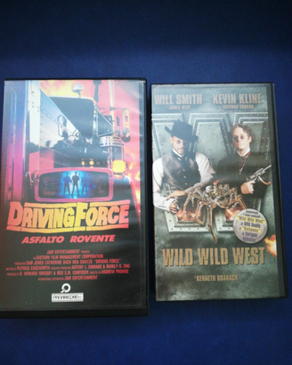 2 vhs driving force +wild wild west