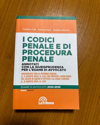 Codice dei contrasti penale e procedura penale