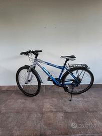 bici mountain bike blu uomo come nuova