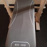 panca  palestra bm 100 domyos con sbarra 