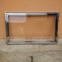 Vetrina in acciaio inox a battente con serratura