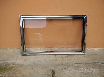 Vetrina in acciaio inox a battente con serratura