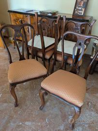 Set di 6 Sedie  classico anni '60 - Restaurate