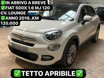 FIAT 500X 1.6 MJ 120 CV. LOUNGE TETTO+CERCHI+NAVI