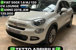 FIAT 500X 1.6 MJ 120 CV. LOUNGE TETTO+CERCHI+NAVI