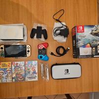 Nintendo switch OLED zelda edition +giochi+ joypad