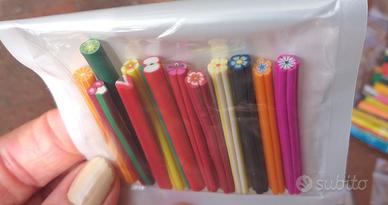 FIMO FRUTTA FIORI PER DECORARE UNGHIE