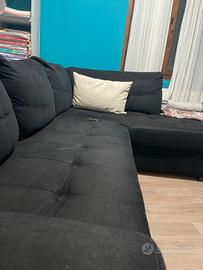 divano angolare con contenitore