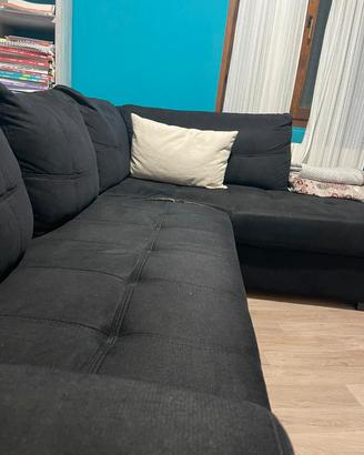 divano angolare con contenitore